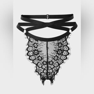 Killstar Black Belina Lace Panty